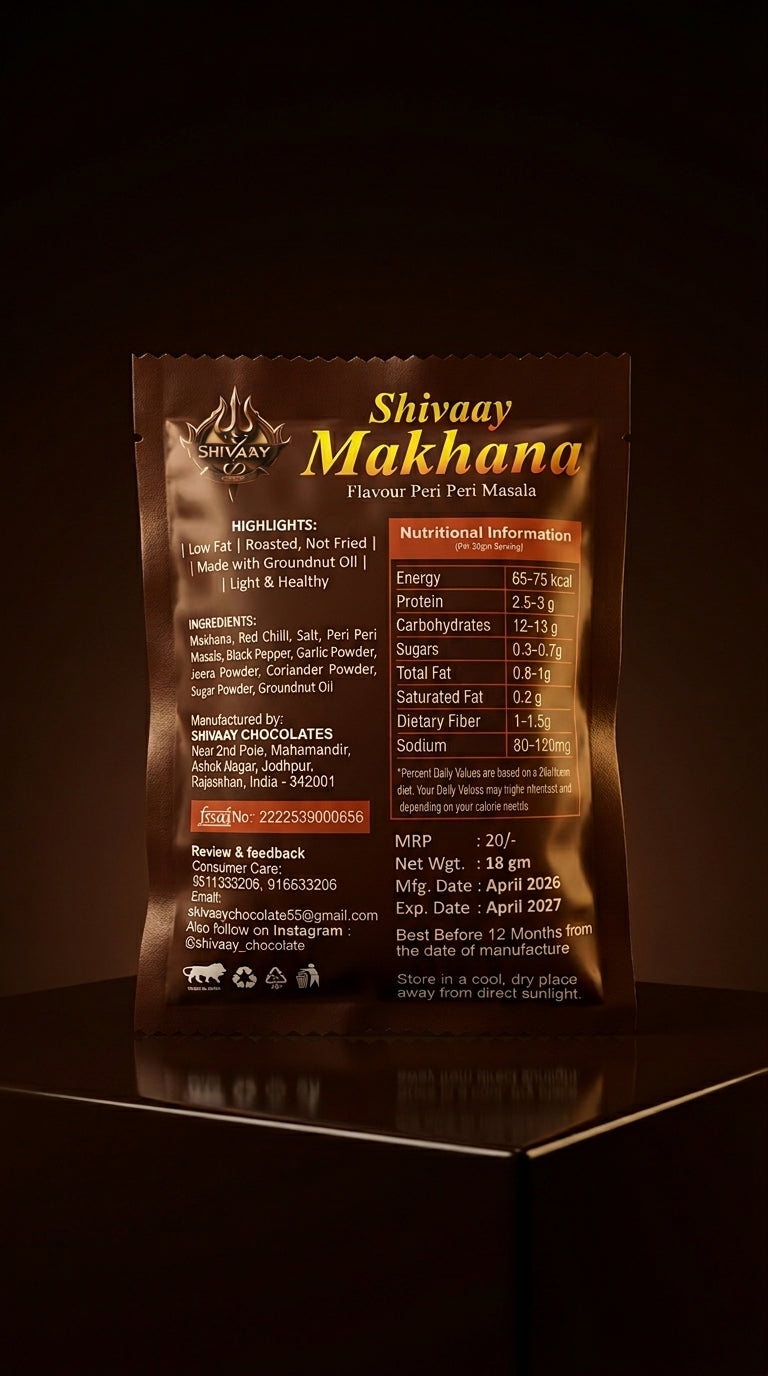 Shivaay Peri Peri Makhana – 7 Days Crunch Pack