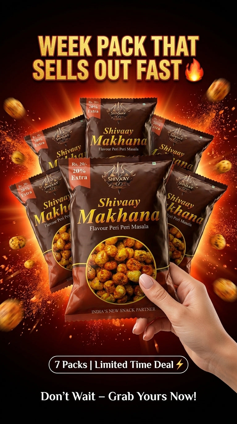 Shivaay Peri Peri Makhana – 7 Days Crunch Pack